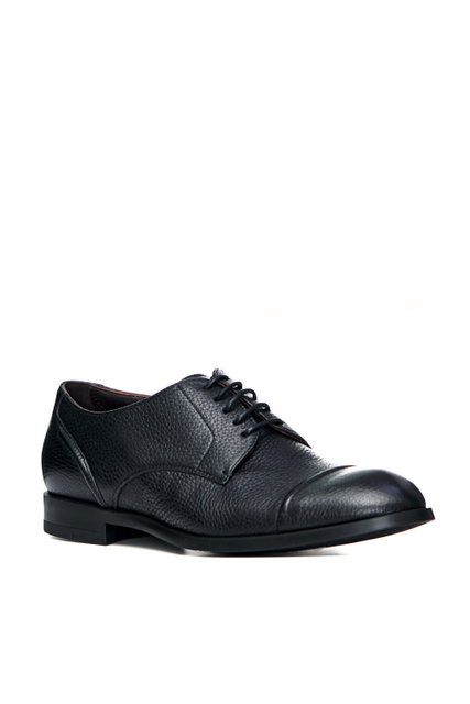 Туфли из натуральной кожи на шнуровке|Основной цвет:Черный|Артикул:LHCVO-A4379Z-NER | Фото 2