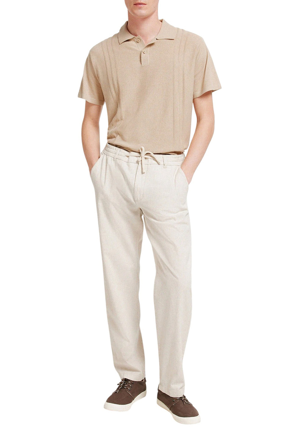 Мужской Springfield Брюки из хлопка и льна (цвет ), артикул 1553717 | Фото 2