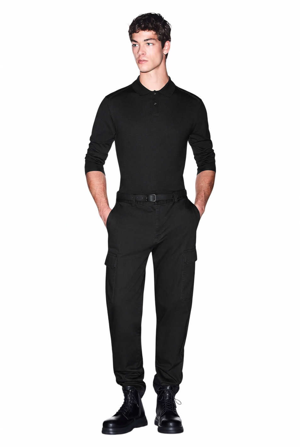 Мужской Armani Exchange Джемпер-поло из смесового лиоцелла (цвет ), артикул XM003569-AF28778 | Фото 3