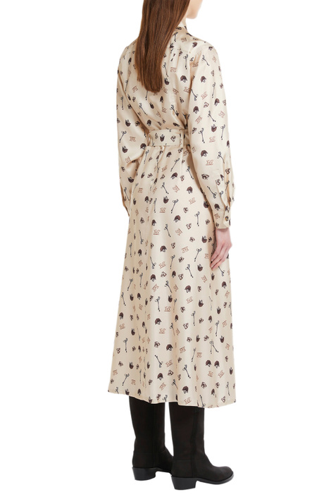 Max Mara Платье PASTE из чистого шелкового твила с набивным рисунком ( цвет), артикул 12261329 | Фото 4