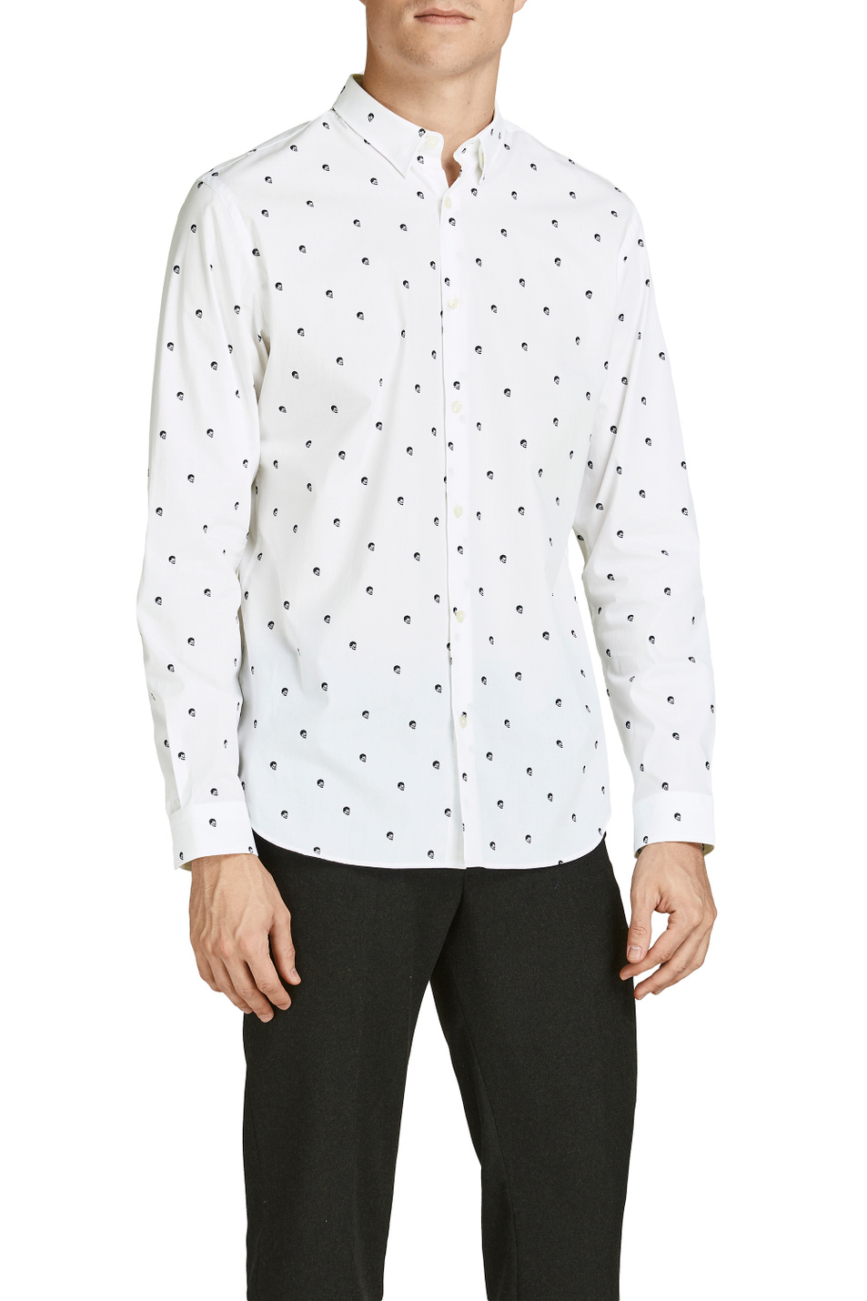 Jack & Jones Рубашка из эластичного хлопка с принтом (цвет ), артикул 12197622 | Фото 3