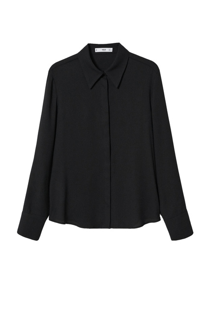 Однотонная блузка TREVEN|Основной цвет:Черный|Артикул:37055930 | Фото 1