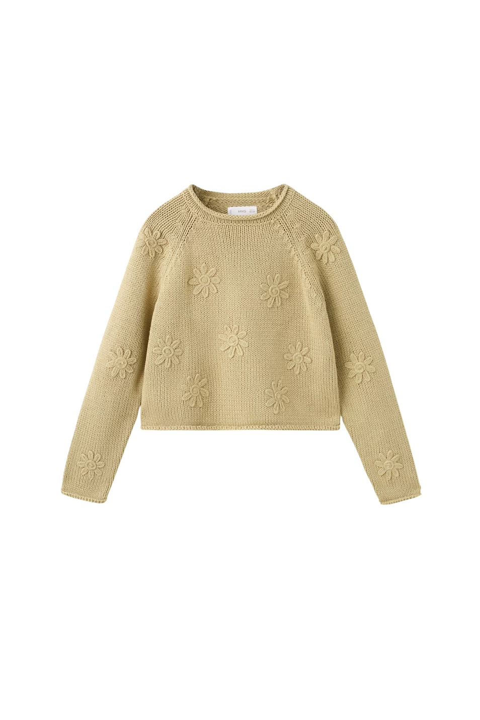 Девочкам Mango Kids Джемпер BARLEY из хлопка (цвет ), артикул 27043712 | Фото 1