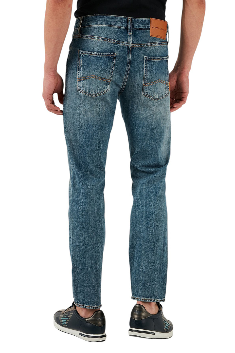 Мужской Armani Exchange Джинсы из эластичного хлопка (цвет ), артикул XM000049-AF13095 | Фото 4