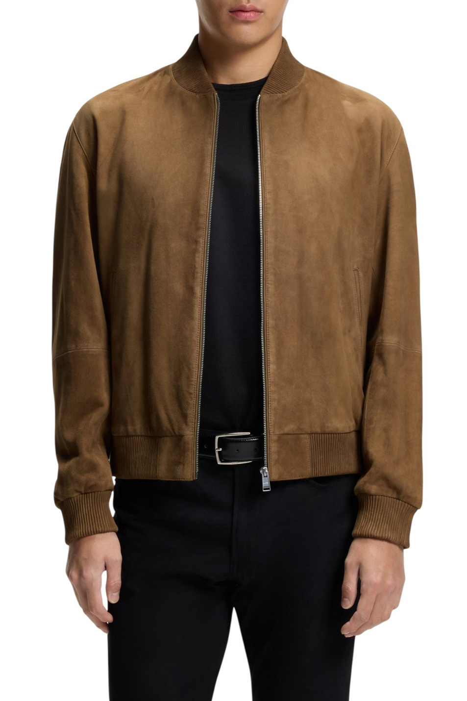Мужской BOSS Бомбер Muller из натуральной замши (цвет ), артикул 50543213 | Фото 3