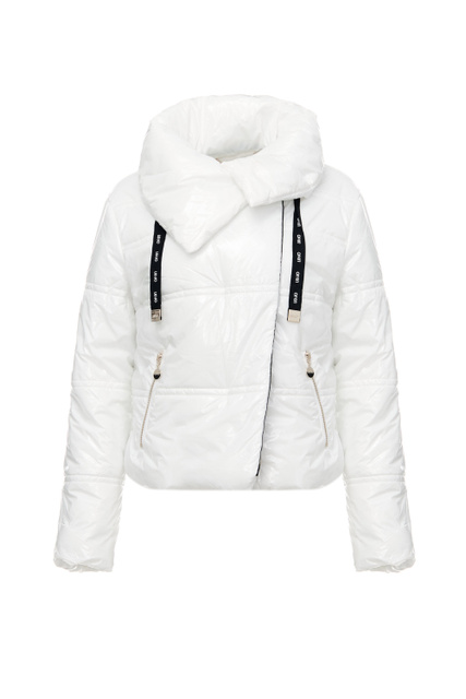 Куртка из блестящего нейлона с карманами на молнии|Основной цвет:Белый|Артикул:TF2170T3149 | Фото 1