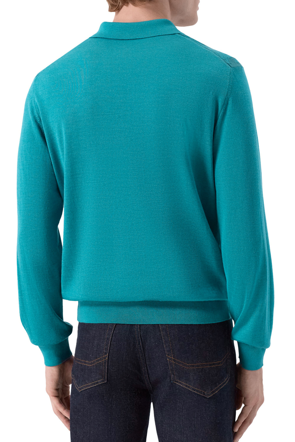 Мужской Stefano Ricci Джемпер поло из кашемира и шелка (цвет ), артикул K808096P30-F25374 | Фото 5