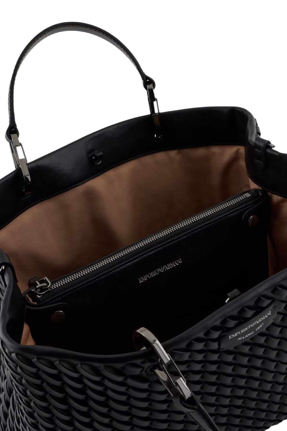 Женский Emporio Armani Сумка-шопер MyEA из натуральной кожи (цвет ), артикул EW000360-AF12762 | Фото 4