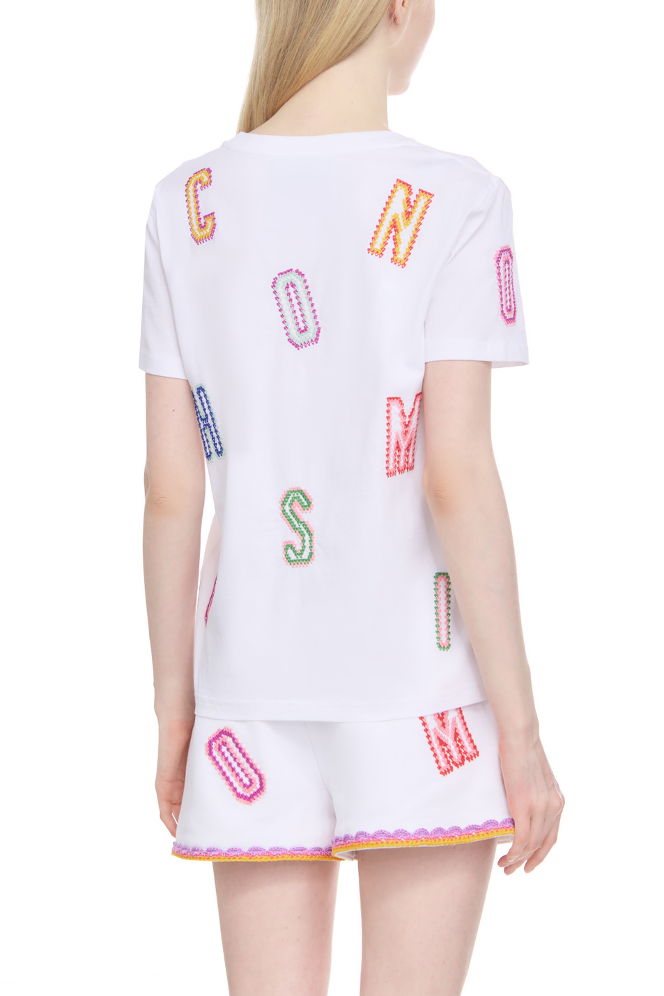 Женский Moschino Футболка из натурального хлопка (цвет ), артикул A0702-0541 | Фото 5