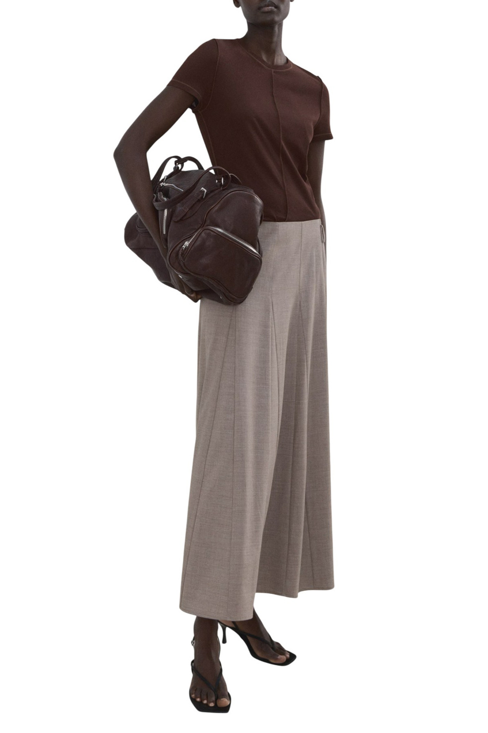 Женский Mango Футболка COULAN из хлопка (цвет ), артикул 27094078 | Фото 2