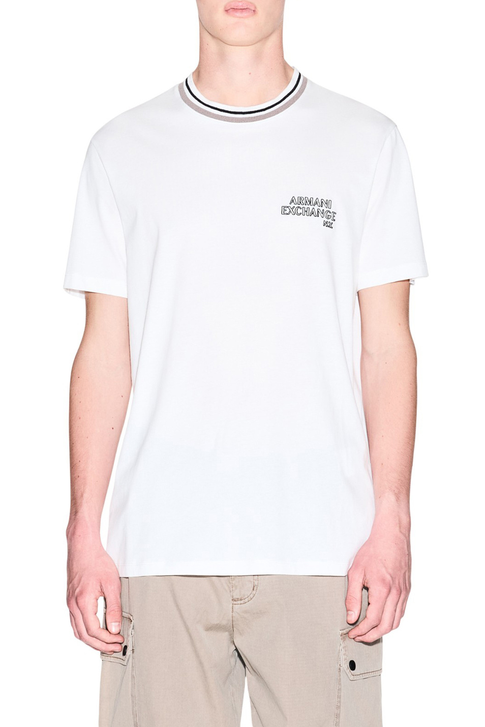 Мужской Armani Exchange Футболка из хлопка (цвет ), артикул XM001795-AF10361 | Фото 3