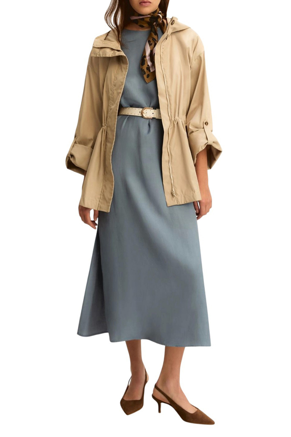 Женский Emme Marella Платье EMMACERBI из вискозы и льна (цвет ), артикул 2615221091 | Фото 2