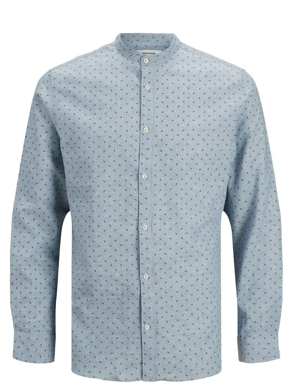 Jack & Jones Приталенная рубашка с воротником-стойкой и принтом (цвет ), артикул 12181542 | Фото 1