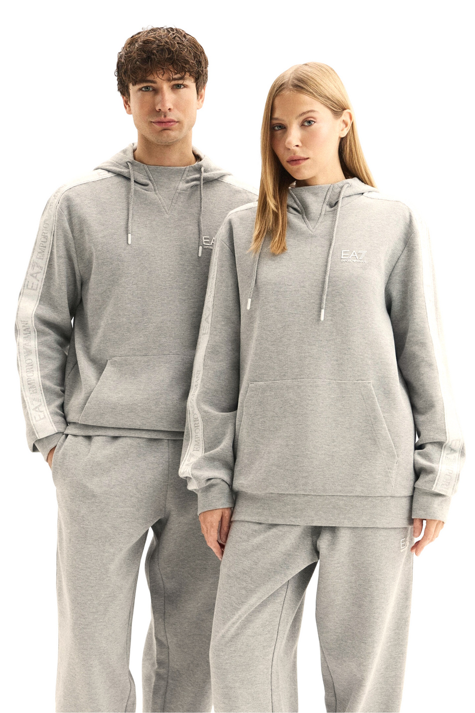 Unisex EA7 Худи из эластичного хлопка с логотипом (цвет ), артикул 7X000705-AF23079 | Фото 4