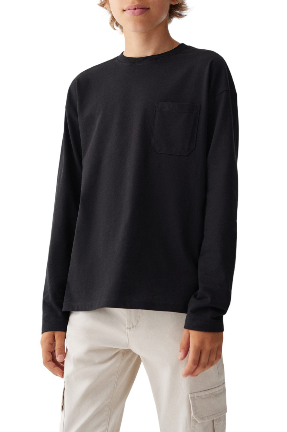 Мальчикам Mango Kids Джемпер BASIC5 из натурального хлопка (цвет ), артикул 57094009 | Фото 4