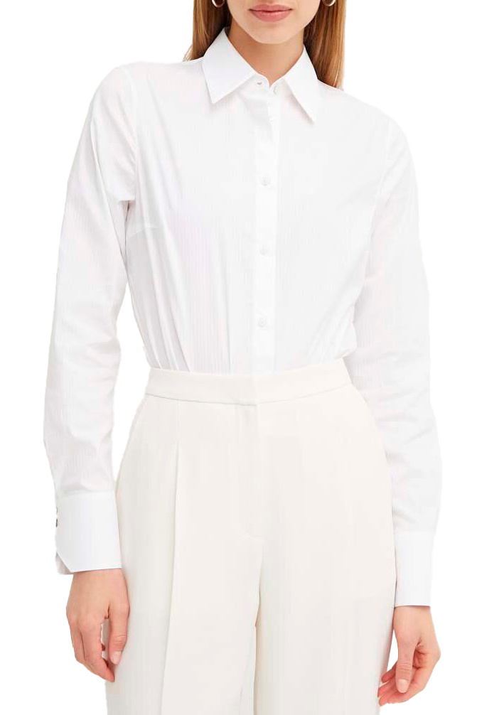 Рубашка-боди Blaise Friday из смесового хлопка|Основной цвет:Белый|Артикул:50519412 | Фото 1