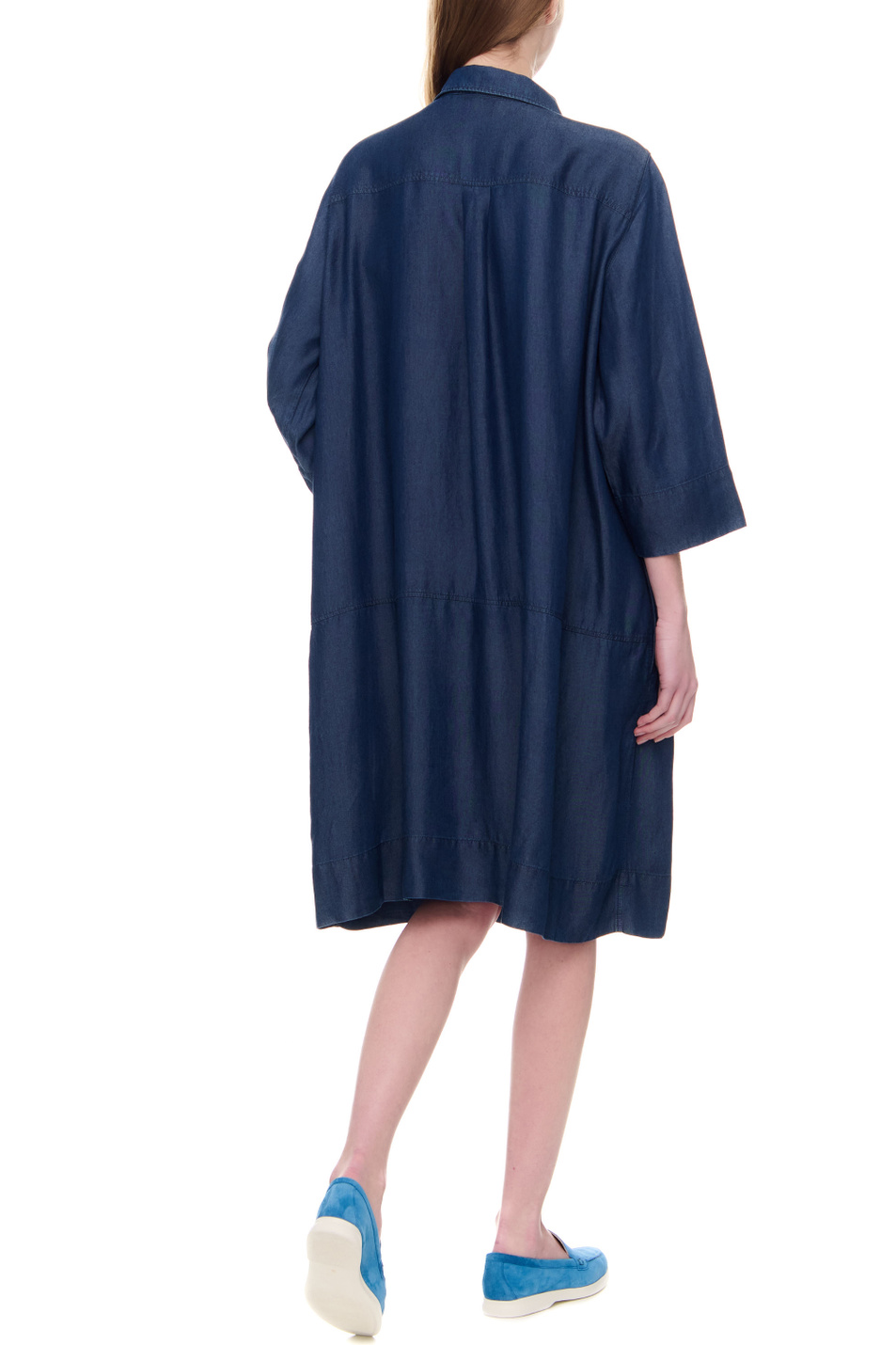 Женский Samoon Платье-рубашка из лиоцелла (цвет ), артикул 280005-21010 | Фото 5