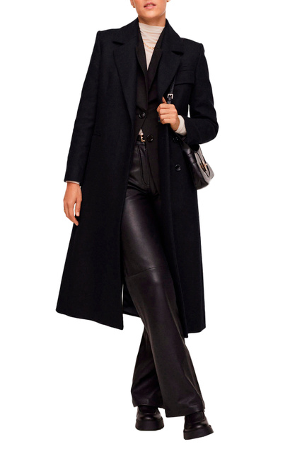 Пальто FRISON из смесовой шерсти|Основной цвет:Черный|Артикул:17049090 | Фото 2