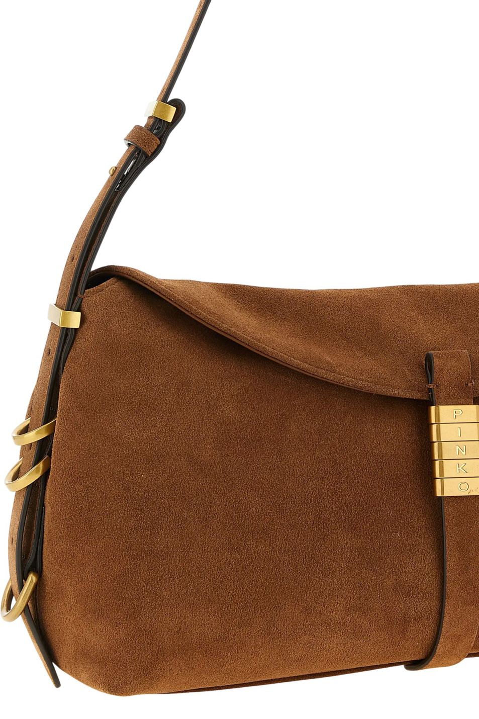 Женский Pinko Сумка SADDLE из натуральной замши (цвет ), артикул 105049A0F6 | Фото 4