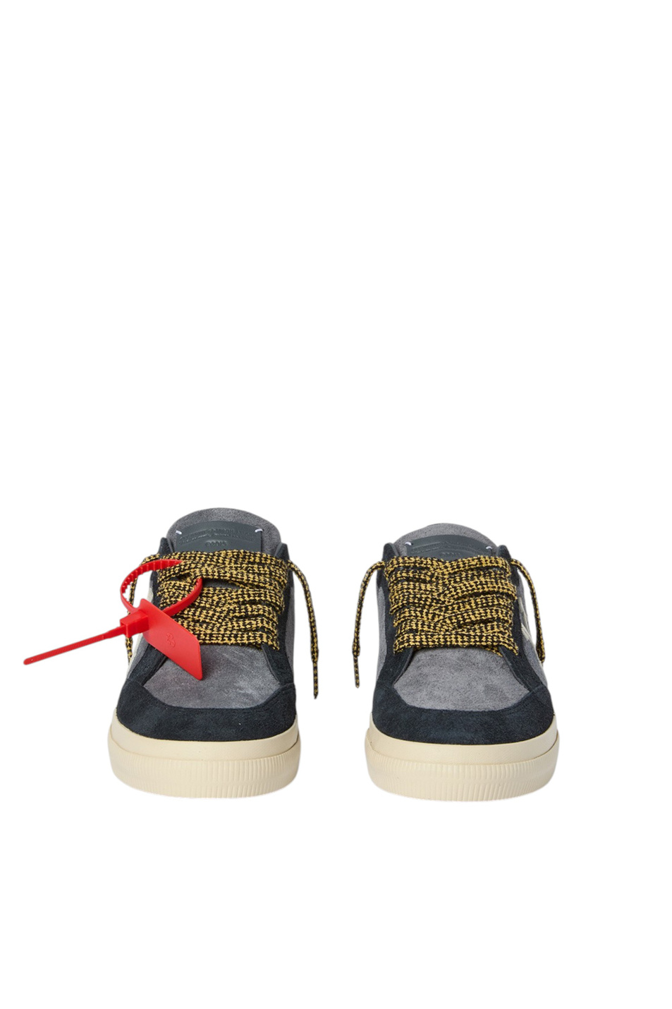 Кеды Vulcanized из натуральной замши|Основной цвет:Серый Мужской Off-White Кеды Vulcanized из натуральной замши (цвет ), артикул OMIA293S26LEA0030710 | Фото 4