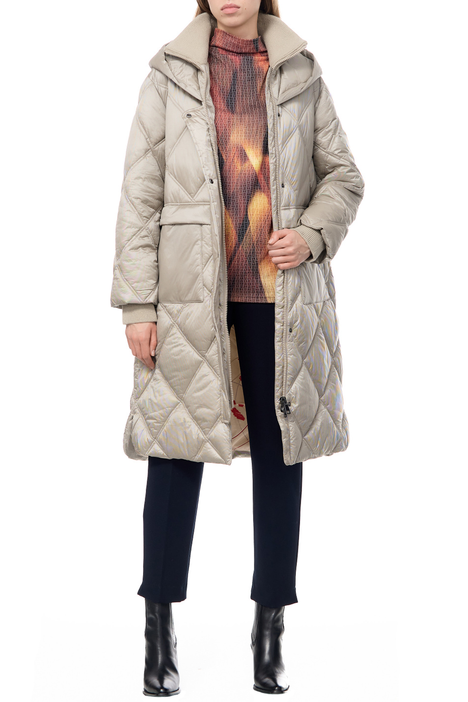 Женский Gerry Weber Пальто стеганое с капюшоном (цвет ), артикул 250222-31197 | Фото 5