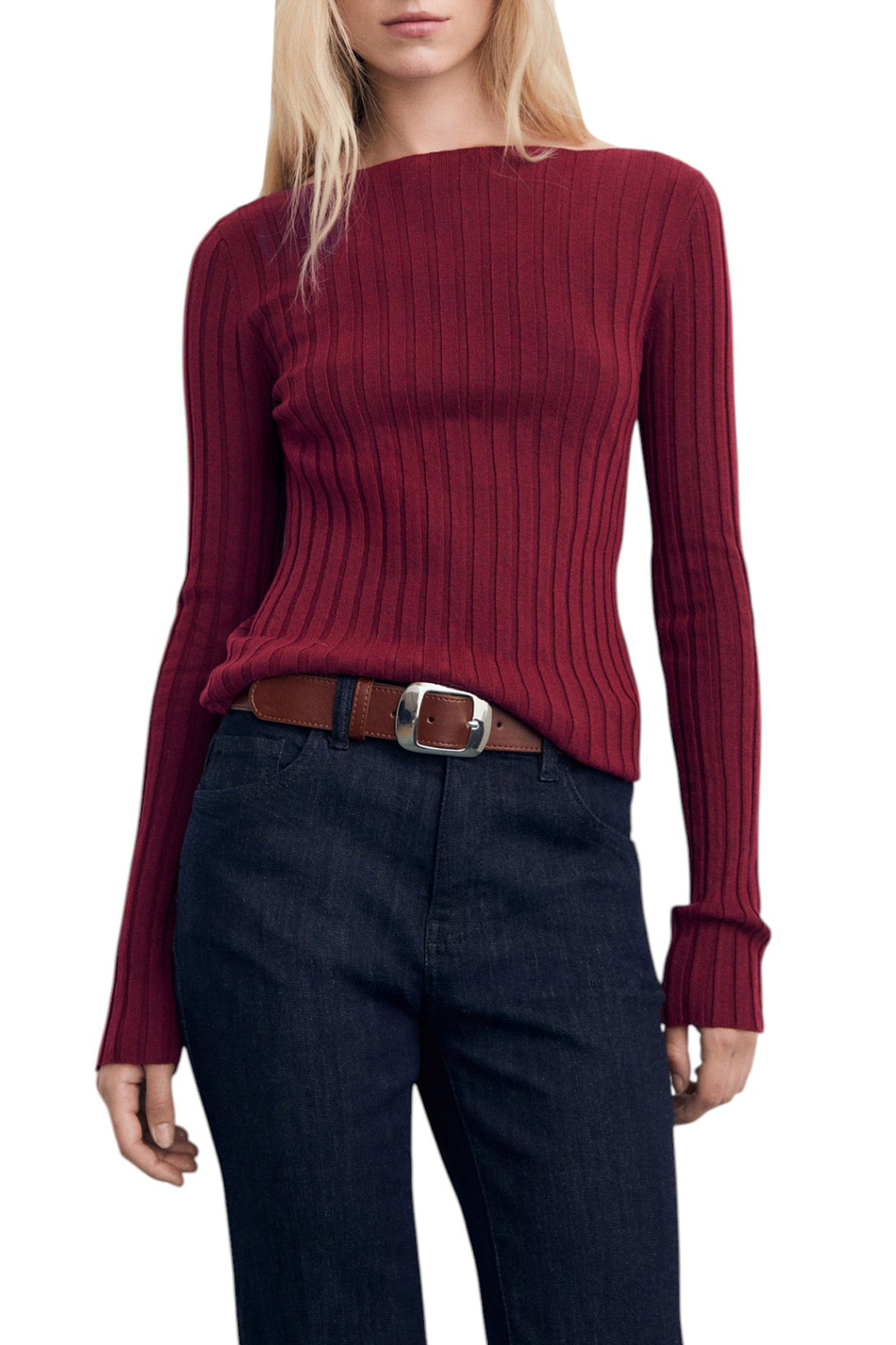 Женский Mango Джемпер FLURRY однотонный (цвет ), артикул 17005815 | Фото 3