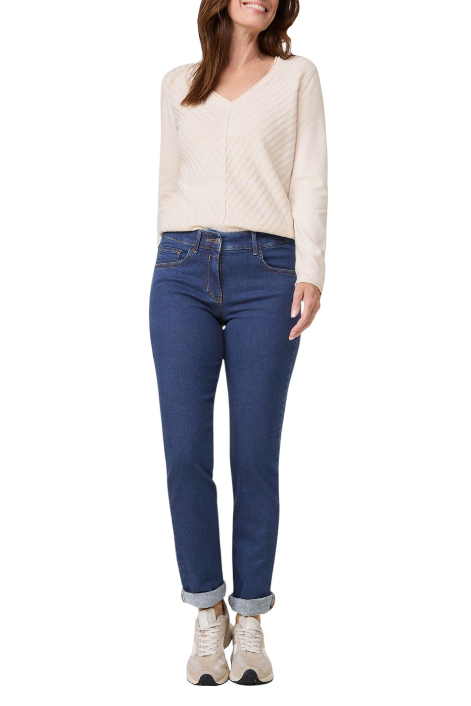 Женский Gerry Weber Джинсы из эластичного хлопка (цвет ), артикул 925051-66869 | Фото 3