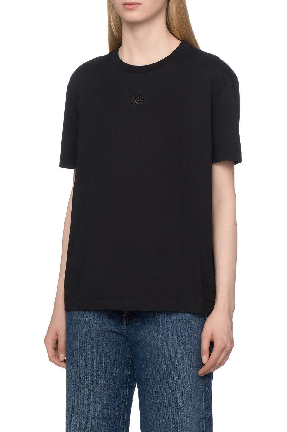 Женский Dolce & Gabbana Футболка из хлопка (цвет ), артикул F8V42Z-GDDL7 | Фото 4