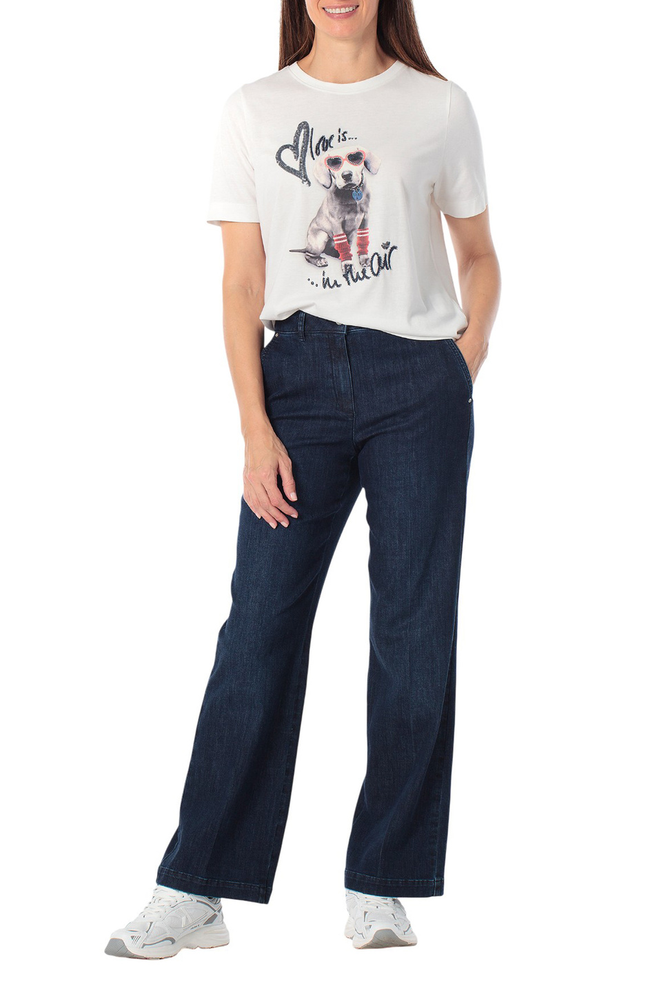 Женский Gerry Weber Джинсы из смесового хлопка (цвет ), артикул N67000 | Фото 3