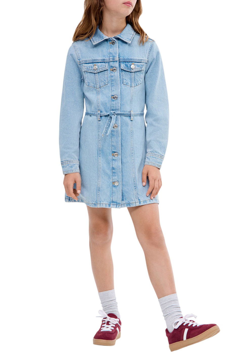 Девочкам Mango Kids Платье джинсовое MARTA (цвет ), артикул 17073284 | Фото 3