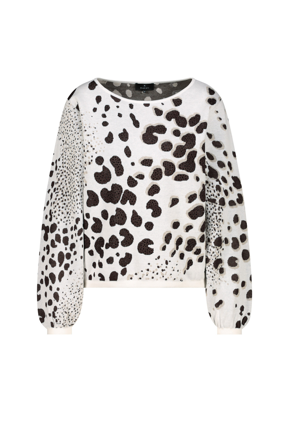 Женский Monari Джемпер с принтом и стразами (цвет ), артикул 410292 | Фото 1