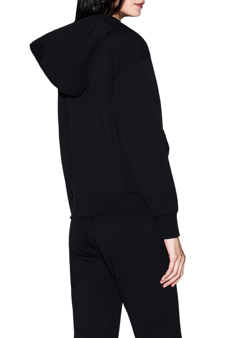 Толстовка с логотипом|Основной цвет:Черный Женский Armani Exchange Толстовка с логотипом (цвет ), артикул XW001854-AF13397 | Фото 4