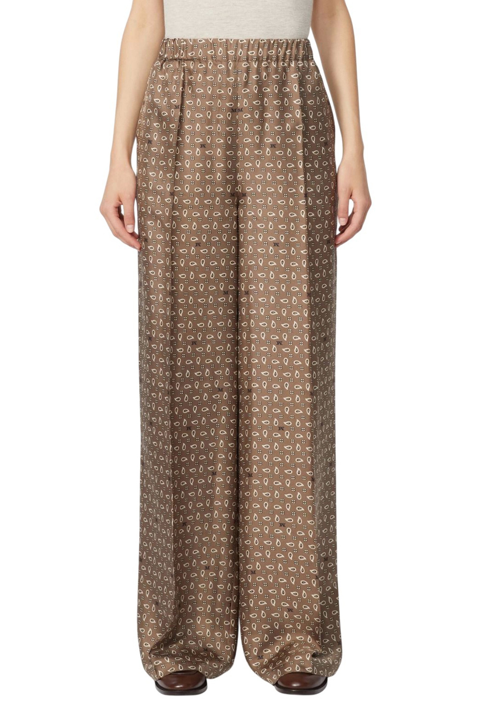 Женский Max Mara Брюки VISCHIO из шелка (цвет ), артикул 2611131131 | Фото 3