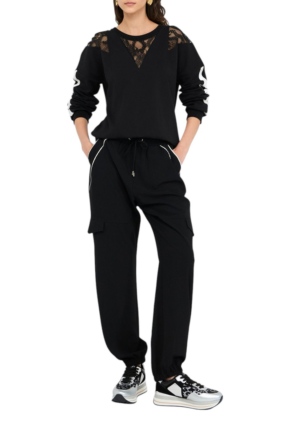 Женский Liu Jo Свитшот с кружевом (цвет ), артикул TF5008J4523 | Фото 2