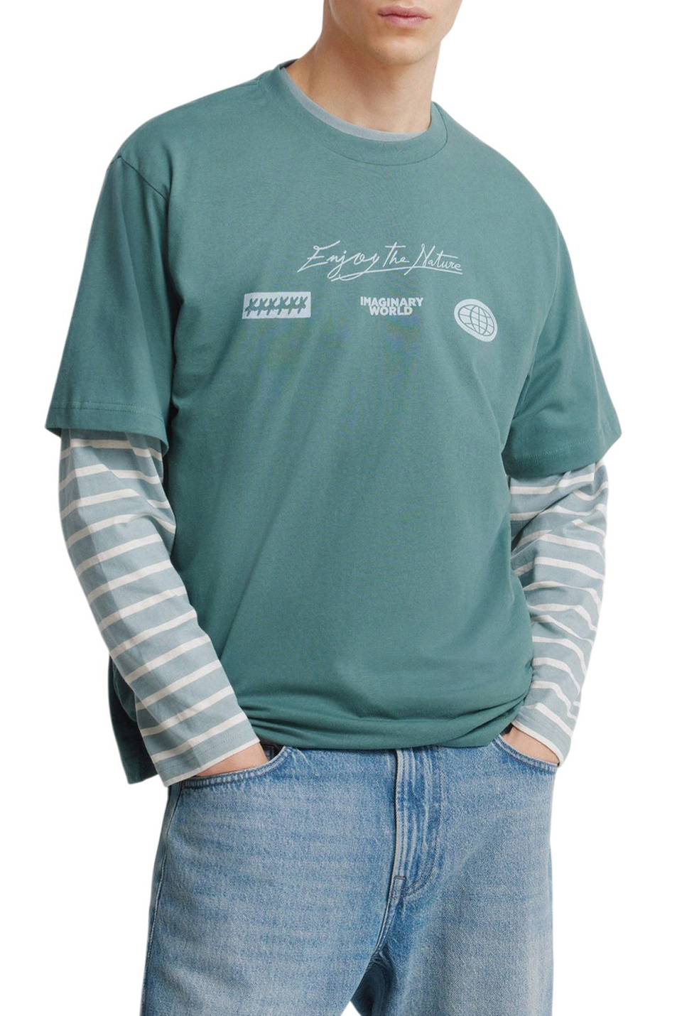 Мужской Springfield Футболка из хлопка (цвет ), артикул 0243381 | Фото 1