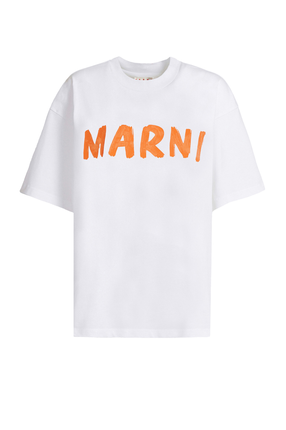Женский Marni Футболка из натурального хлопка с логотипом (цвет ), артикул THJET49EPH-USCS11 | Фото 1