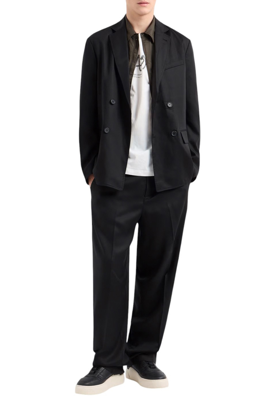 Мужской Armani Exchange Футболка из хлопка (цвет ), артикул XM000566-AF10334 | Фото 2