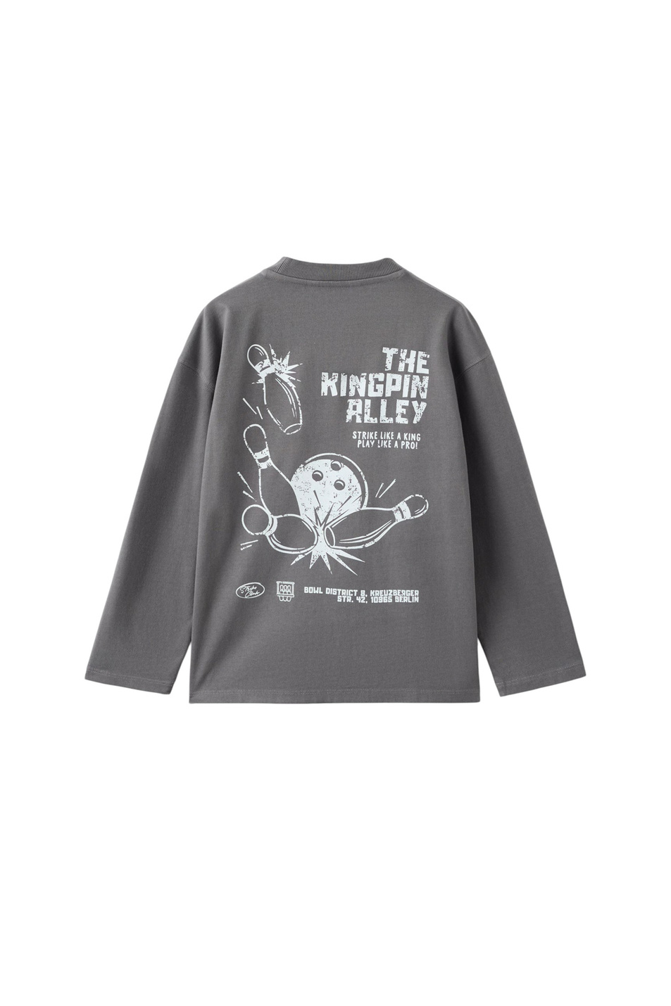Мальчикам Mango Kids Лонгслив ALLEY из натурального хлопка (цвет ), артикул 17026730 | Фото 2