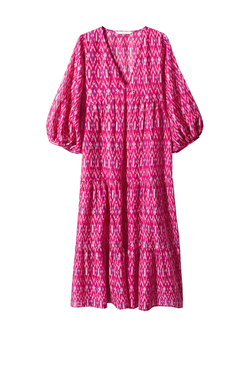 Платье BLUSH из натурального хлопка с принтом|Основной цвет:Фуксия|Артикул:47019204 | Фото 1