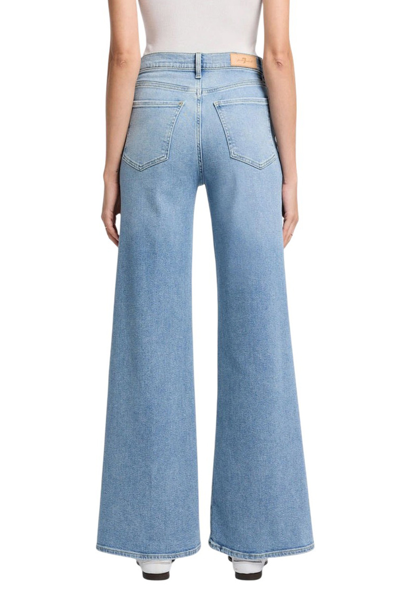 Джинсы из эластичного хлопка|Основной цвет:Голубой Женский 7 for all Mankind Джинсы из эластичного хлопка (цвет ), артикул 7U485120 | Фото 4