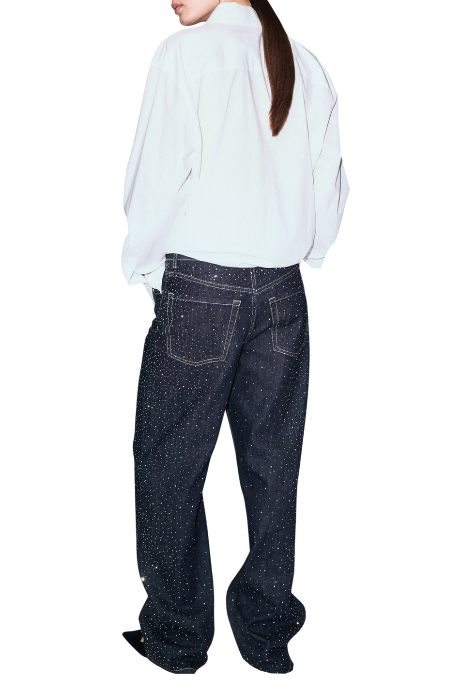 Женский Mango Джинсы VIRGO со стразами (цвет ), артикул 17069107 | Фото 4