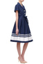 Moschino Платье с пышной юбкой и поясом (Синий цвет), артикул A0417-1140 | Фото 4
