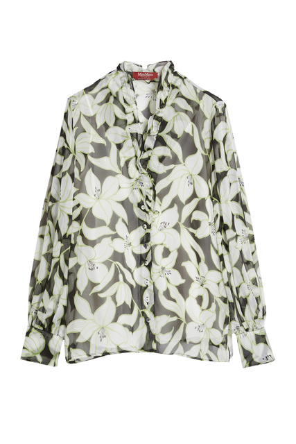 Блузка PROSIT с V-образным вырезом|Основной цвет:Зеленый|Артикул:2362610237 | Фото 1