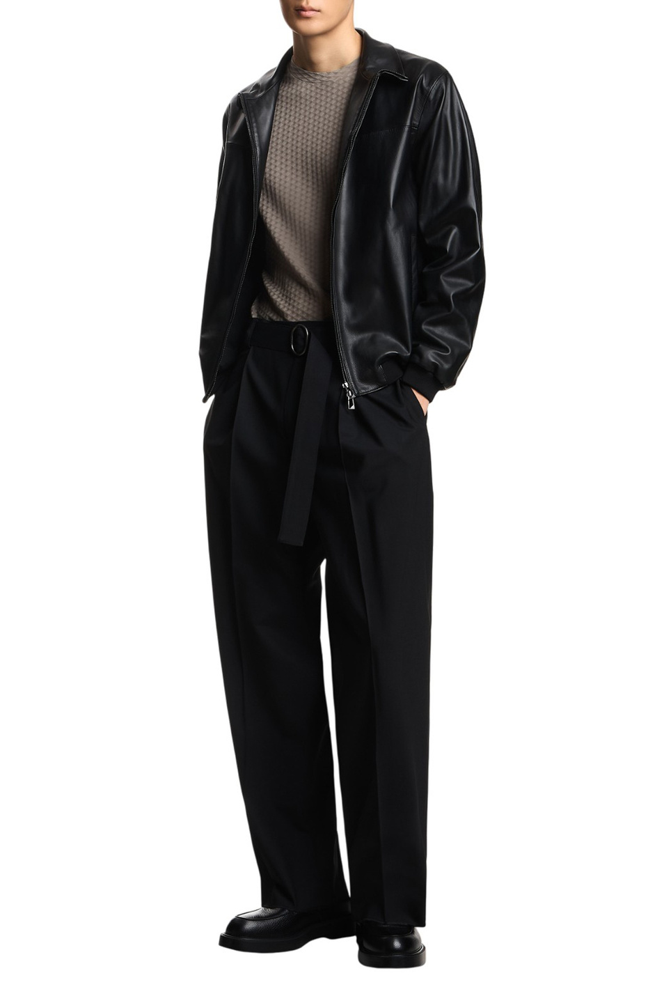 Футболка из хлопка|Основной цвет:Бежевый Мужской Emporio Armani Футболка из хлопка (цвет ), артикул EM001289-AF10762 | Фото 2