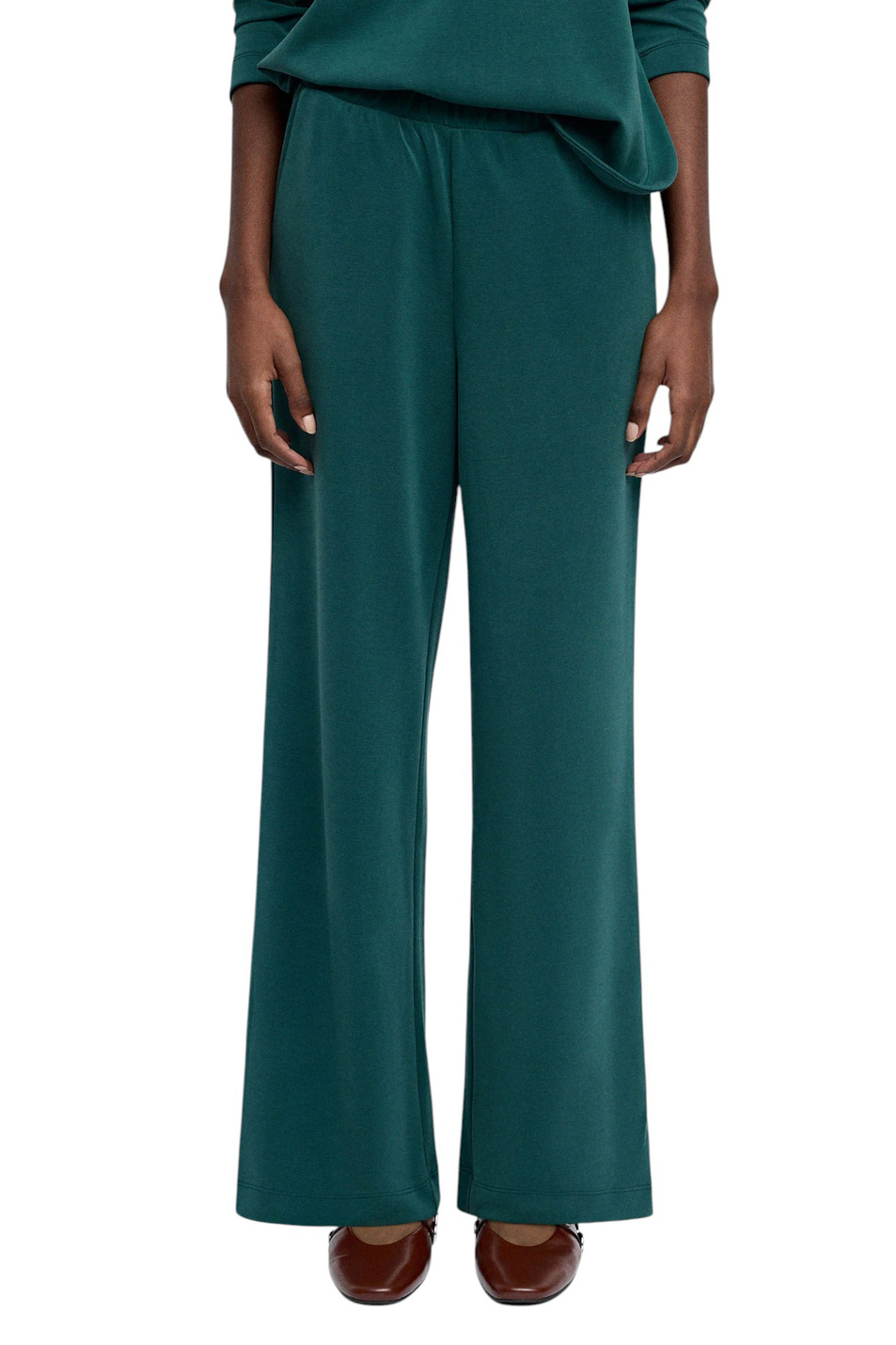 Брюки с эластичным поясом|Основной цвет:Зеленый Женский Parfois Брюки с эластичным поясом (цвет ), артикул 239502 | Фото 3