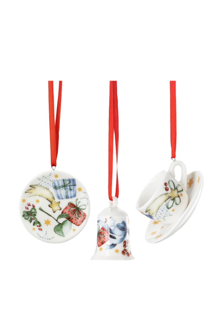 Не имеет пола Hutschenreuther Набор елочных игрушек, 6 см, 3 шт (цвет ), артикул 02485-727213-28674 | Фото 1