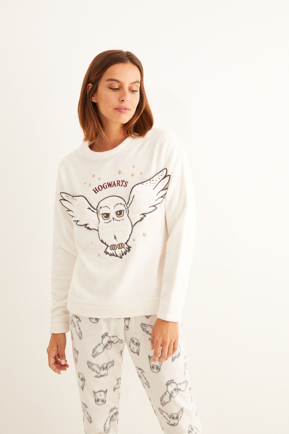 Женский Women'secret Длинная флисовая пижама с принтом Хедвиг (цвет ), артикул 3138305 | Фото 3