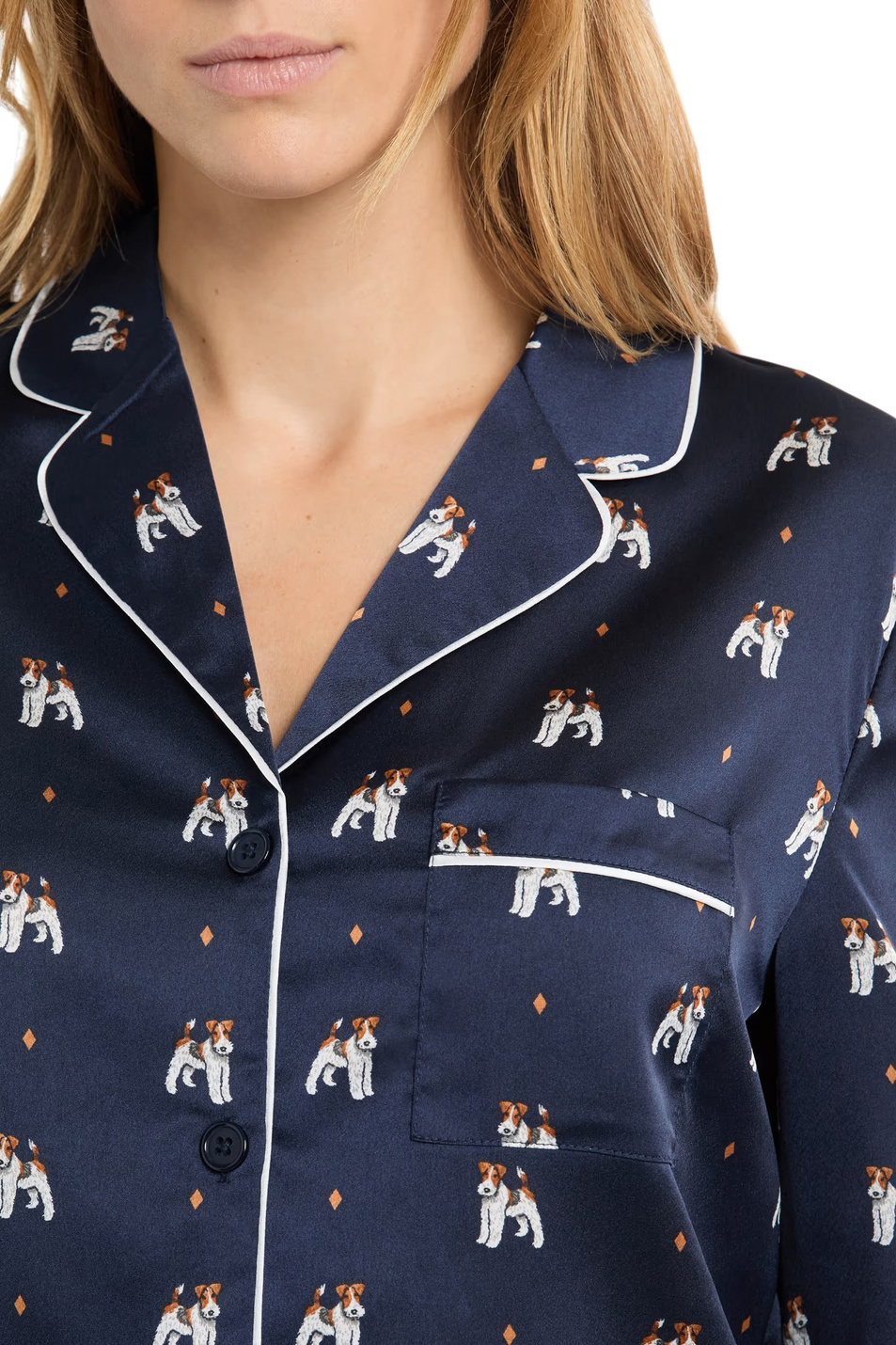 Женский Etam Пижамная рубашка HAILEY с принтом (цвет ), артикул 6556912 | Фото 4