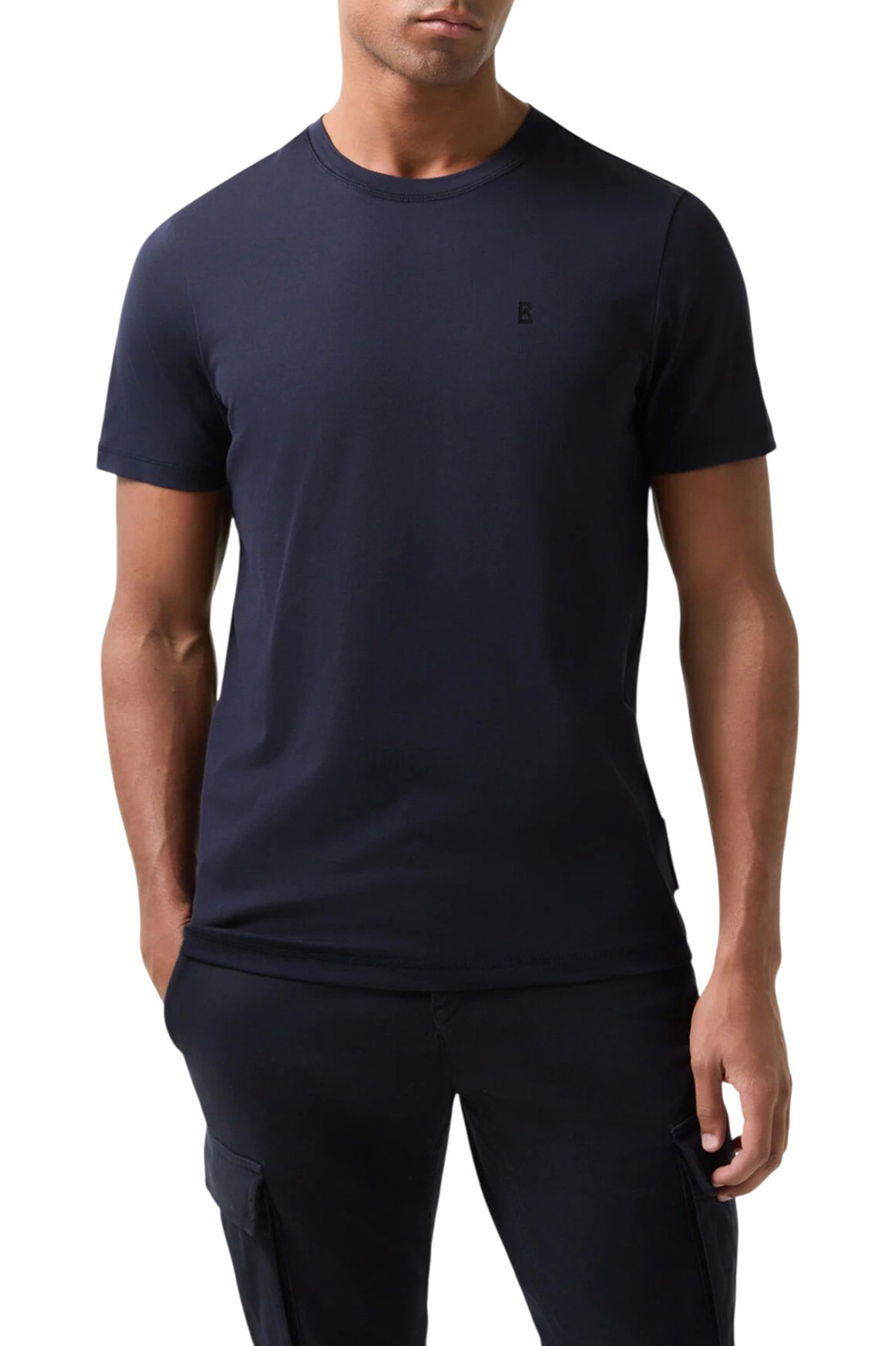 Футболка ROC из эластичного хлопка с логотипом|Основной цвет:Синий Мужской Bogner Футболка ROC из эластичного хлопка с логотипом (цвет ), артикул 58446604 | Фото 3