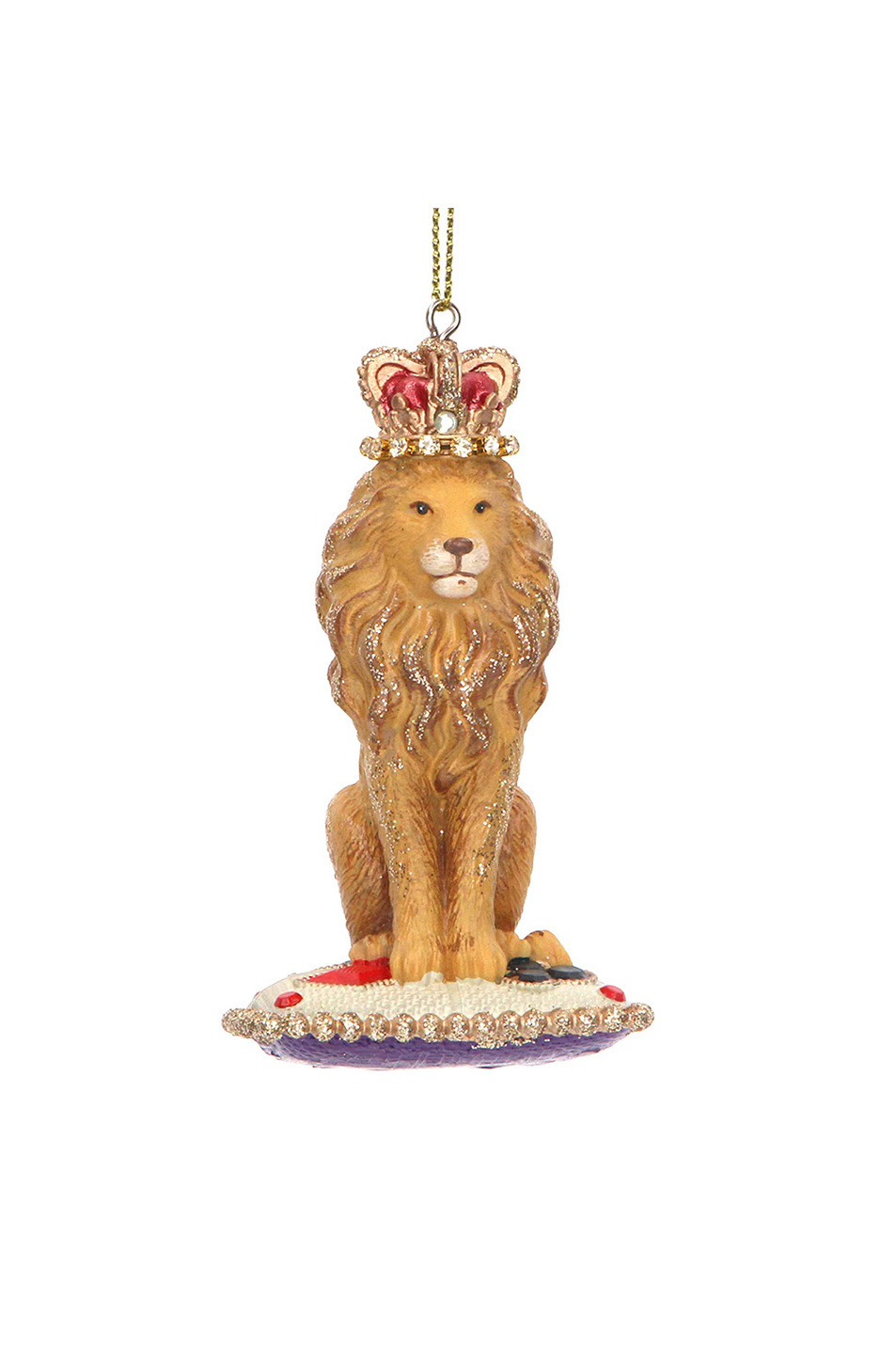 Gisela Graham Елочная игрушка "Лев в короне" 7 см (цвет ), артикул 16614 | Фото 1